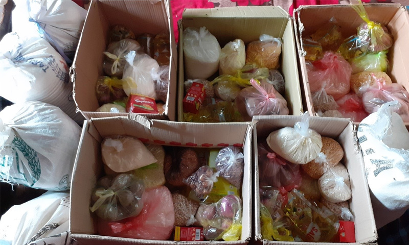 Ration distribution and financial support in Corona Lockdown